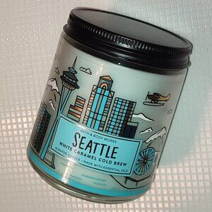 NEW Seattle Scented Candle Essential Oils Bath and Body Works Caramel Cold Brew